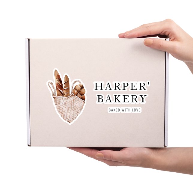 Pegatina Logotipo profesional de panadería moderna (Subido por el creador)