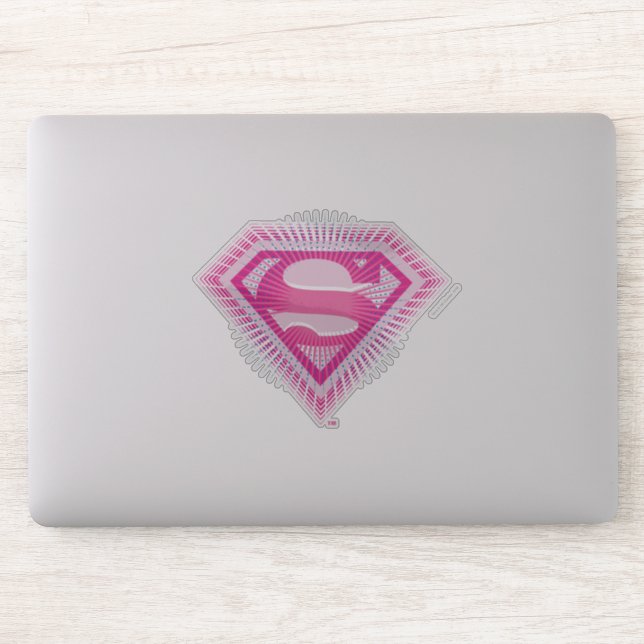 Pegatina Logotipo rosado de Supergirl (Ordenador)