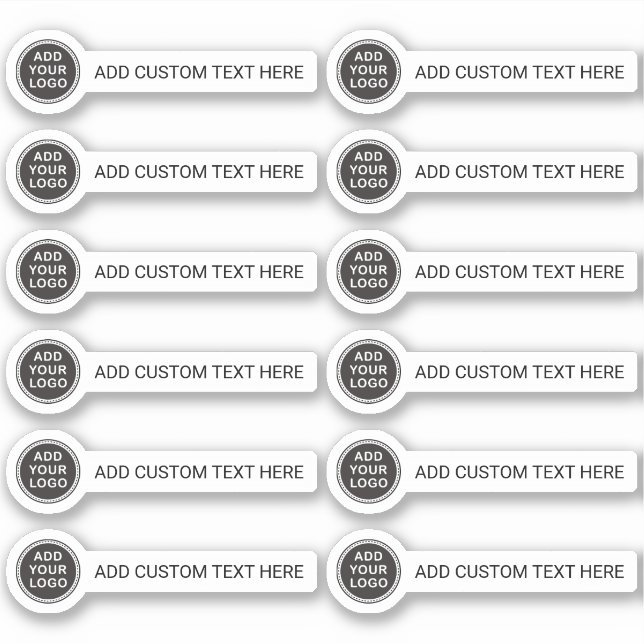 Pegatina logotipo y texto del personalizado (Anverso)