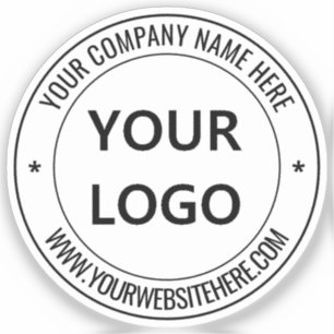 Pegatina Logotipo y texto personalizados de la empresa Calc