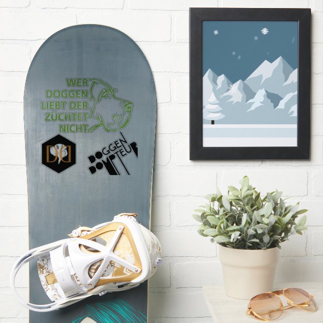 Pegatina Logotipos de Grandes Daneses (snowboard)