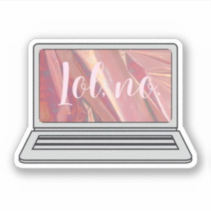 Pegatina Lol, sin diseño holográfico