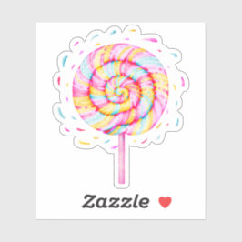 Pegatina Lollipop Sweet Candy Caramel Drogas Ilustracion
