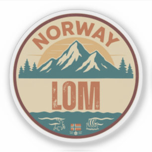 Pegatina Lom, Noruega Norge