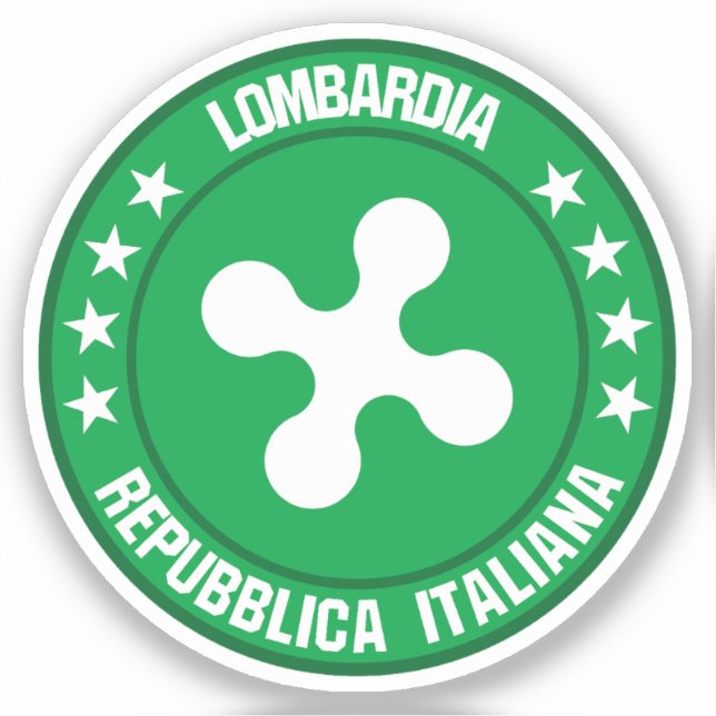 Pegatina Lombardía (Anverso)