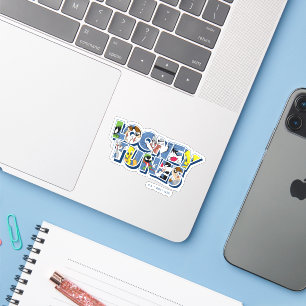 Pegatina LOONEY TUNES™ Characters in Lettering