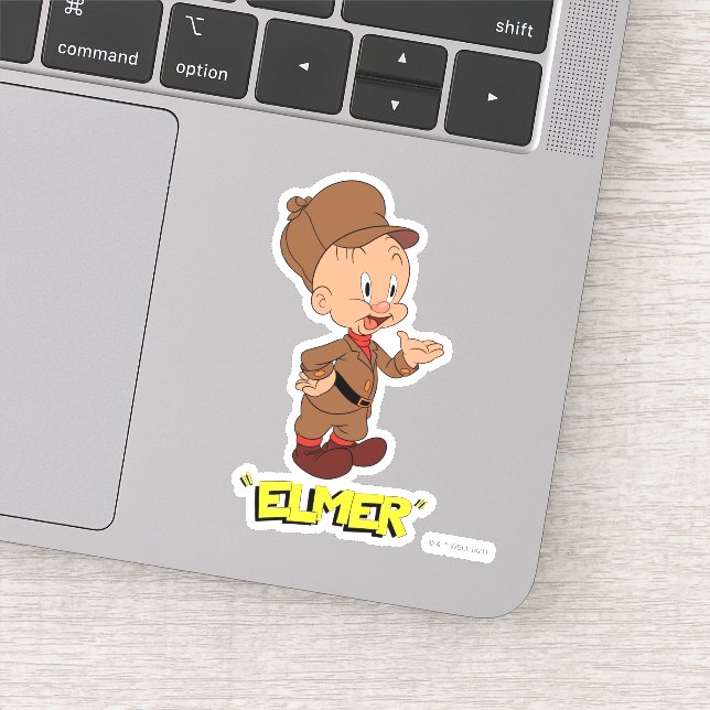 Pegatina LOONEY TUNES™ Retro Laughs | ELMER FUDD™ (Detalle)