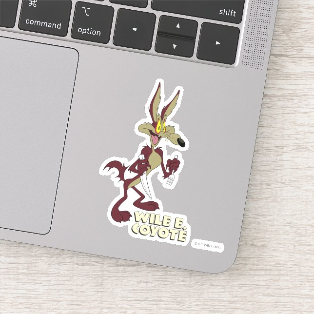 Pegatina LOONEY TUNES™ Retro Laughs | WILE E. COYOTE™ (Detalle)