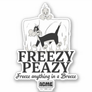 Pegatina LOONEY TUNES™   SYLVESTER™ y TWEETY™ Freezy Peazy