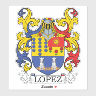 Pegatina Lopez Family Crest
