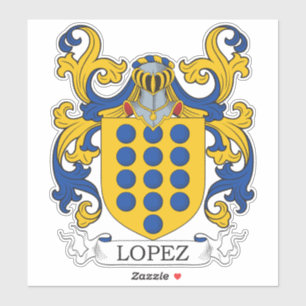 Pegatina Lopez Family Crest