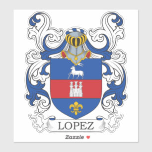 Pegatina Lopez Family Crest
