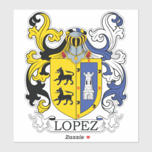 Pegatina Lopez Family Crest