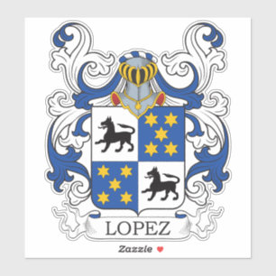 Pegatina Lopez Family Crest
