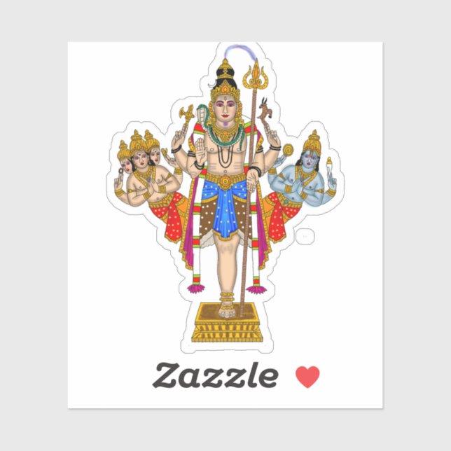 Pegatina Lord Ekpada Shiva Stickers (Hoja)