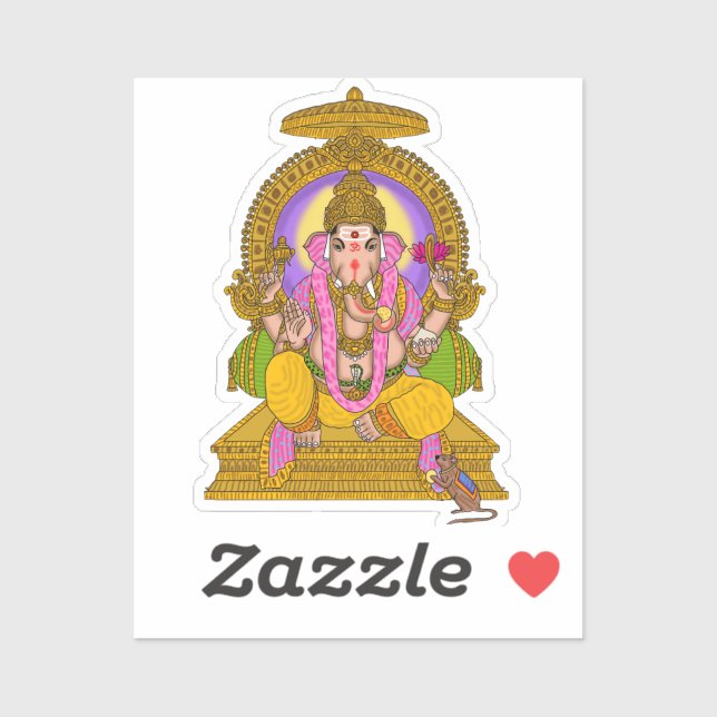 Pegatina Lord Ganesha Sticker (Hoja)