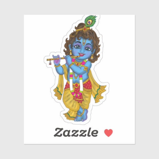 Pegatina Lord Krishna Stickers (Hoja)
