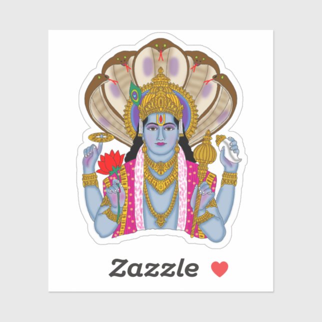 Pegatina Lord Vishnu Stickers (Hoja)