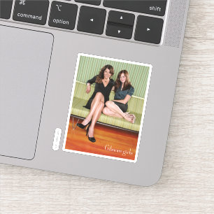 Pegatina Lorelai y Rory sentados en retrato del sofá