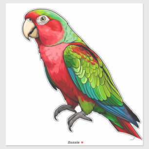 Pegatina Loro Arcoíris Vibrante
