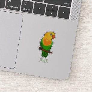 Pegatina Loro personalizado