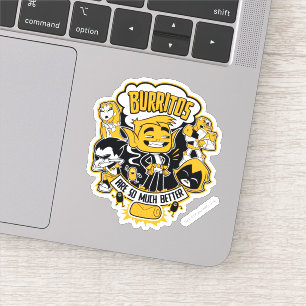 Pegatina ¡Los adolescentes se van!   Bestia "Los burritos 