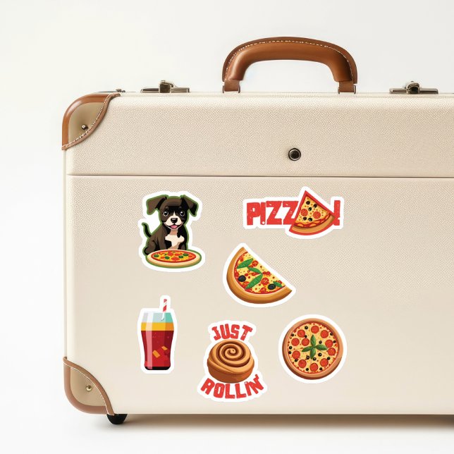 Pegatina Los amantes de la pizza linda, Pegatinas... ¡Perso (Subido por el creador)
