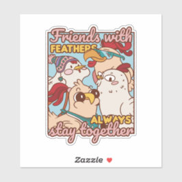 PEGATINA LOS AMIGOS CON PADRES SIEMPRE SE MANTIENEN JUNTOS