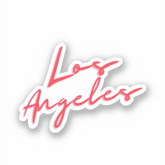 Pegatina Los Ángeles (Anverso)