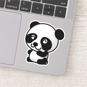 Pegatina los animales panda oso.