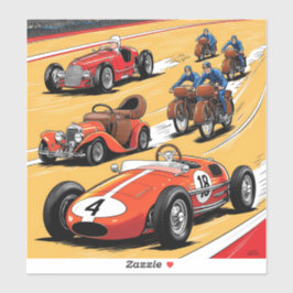 Pegatina Los autos antiguos más bellos