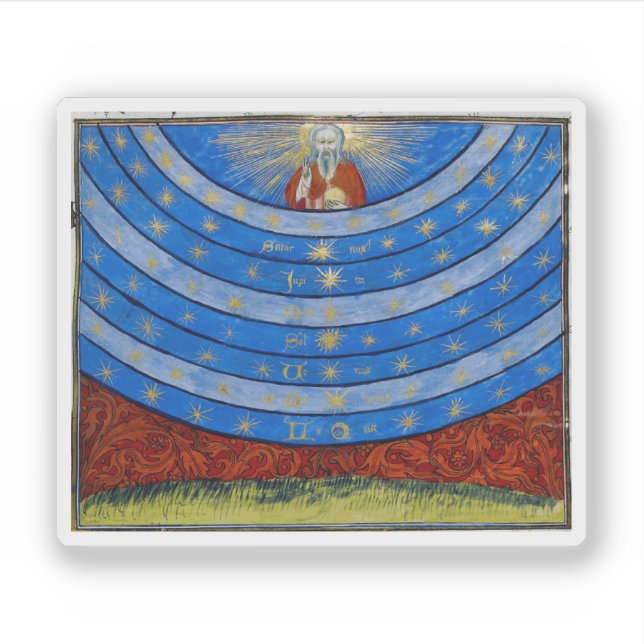 Pegatina Los campos celestes (Anverso)