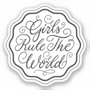 Pegatina Los chicas gobiernan el mundo