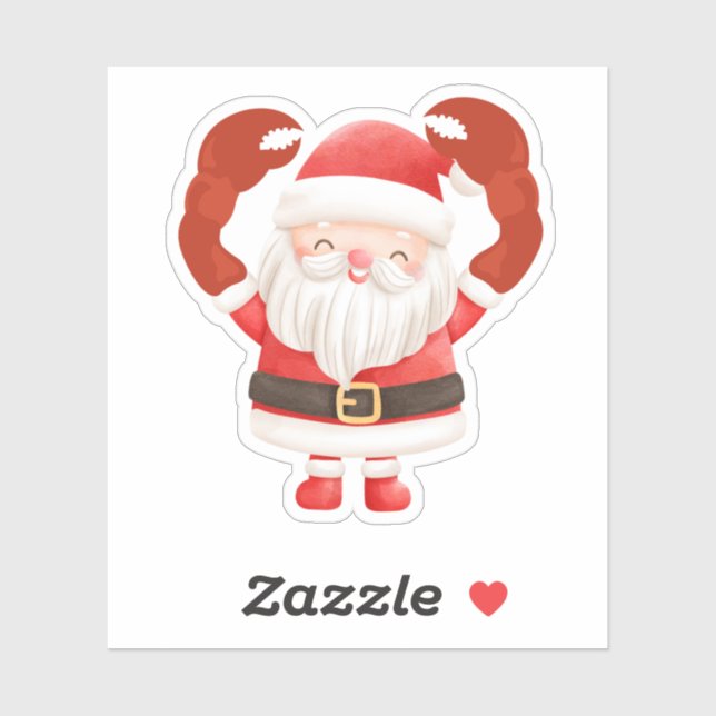 Pegatina Los "CLAWS" de Santa (Hoja)