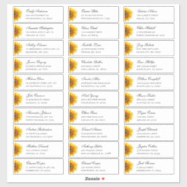 Pegatina Los clientes de los girasoles se dirigen a ellos.