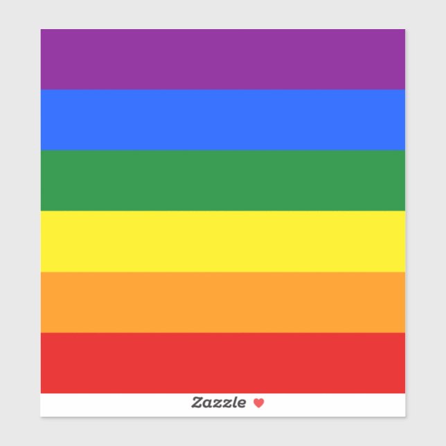 Pegatina Los colores del arcoiris (Hoja)