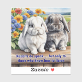 Pegatina Los Conejos Hablan Conejito De Lop Earl