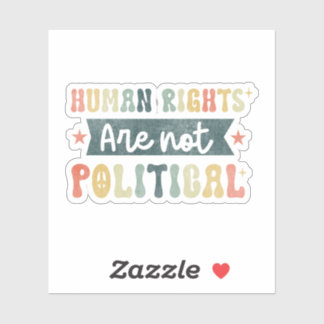Pegatina Los derechos humanos no son políticos