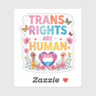 Pegatina Los Derechos Trans Son Derechos Humanos Igualdad