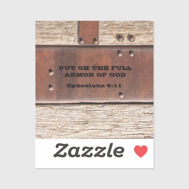 Pegatina Los efesios se apoderan de la armadura de Dios (Hoja)