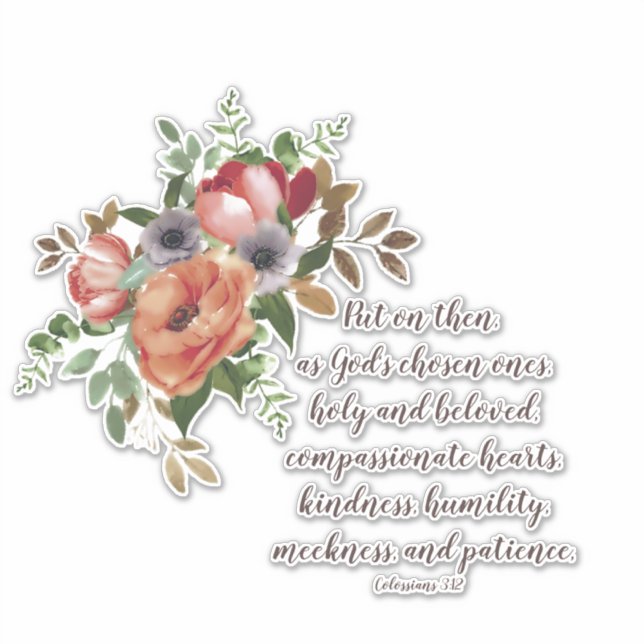 Pegatina Los elegidos por Dios (Anverso)