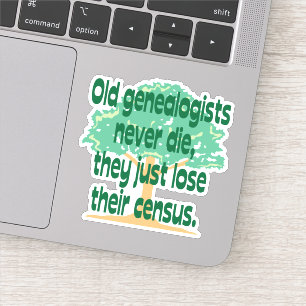 Pegatina Los Genealogists pierden su vinilo del censo