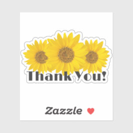 Pegatina Los girasoles amarillos gracias