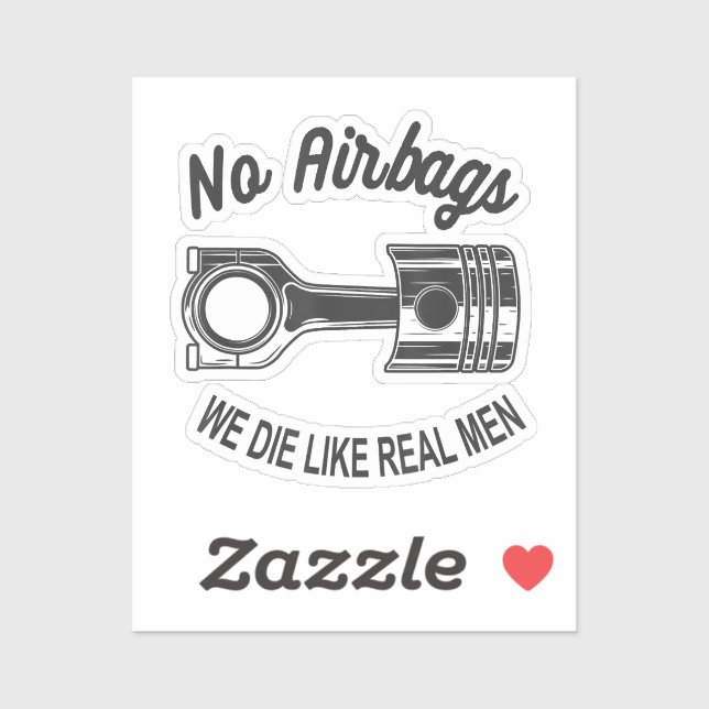 Pegatina Los hombres aceleran el Carreras, el coche deporti (Hoja)