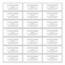 Los Invitados Del personalizado Abordan Las Etique