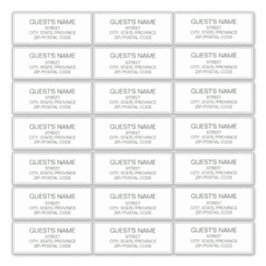 Pegatina Los invitados personalizados se dirigen a las etiq