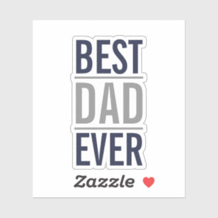 Pegatina Los mejores azules marinos modernos del papá el