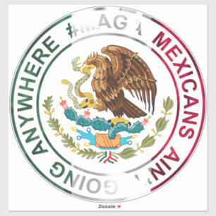 Pegatina Los mexicanos de MAGA no se van a ninguna parte