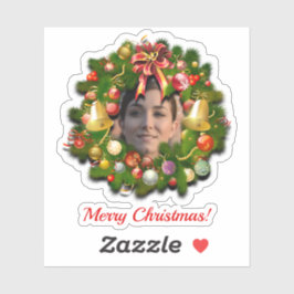 Pegatina Los navidades Estaban Personalizados Con Su Foto