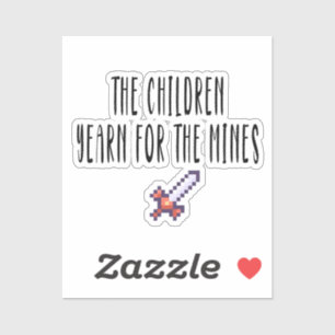 Pegatina Los niños añoran las minas, divertidos, memes,